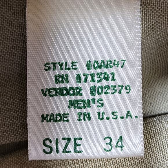 Vintage 80s LL Bean Pants Mens 34 Tan Ambush Briar Brush Guard Duck‎ Hunting - Picture 7 of 13